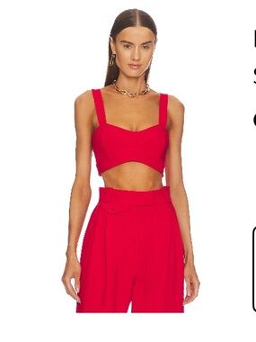 Shona Joy Irena Panelled Bralette and Pants Set  in Roma Red